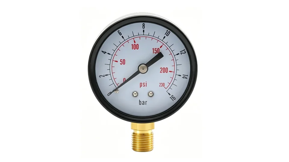 Processed general pressure gauge image for fire sprinkler pressure gauge selection