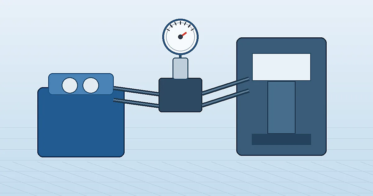 Hydraulic power unit circuit with pressure measuring points