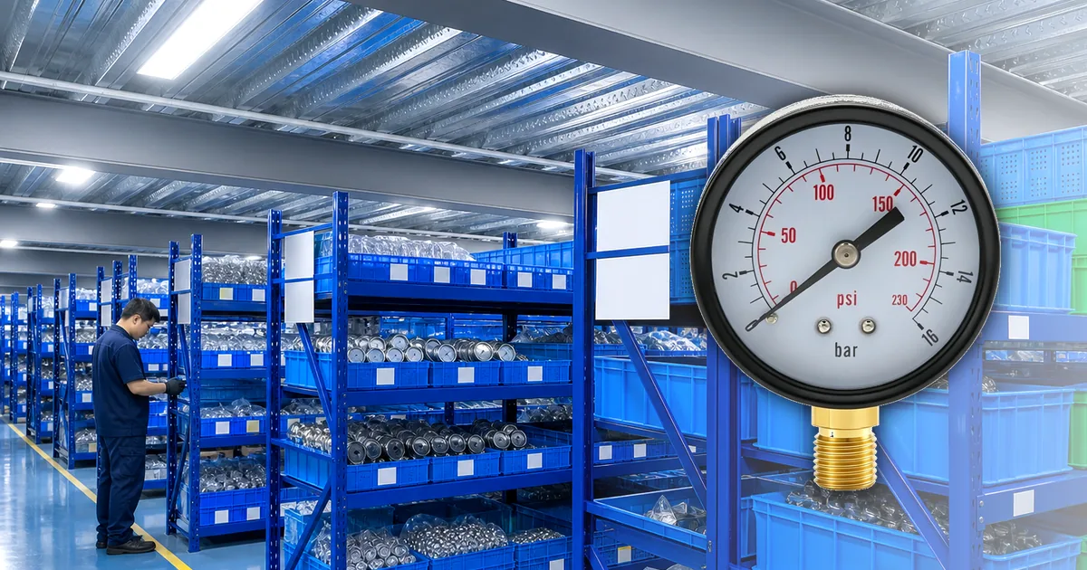 Real Manogauge factory and product photo for Pressure Gauge Dial Size Selection: 40, 63, 100 or 150 mm?