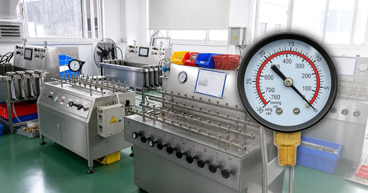 Real Manogauge factory and product photo for Vacuum Pressure Gauge Selection Guide