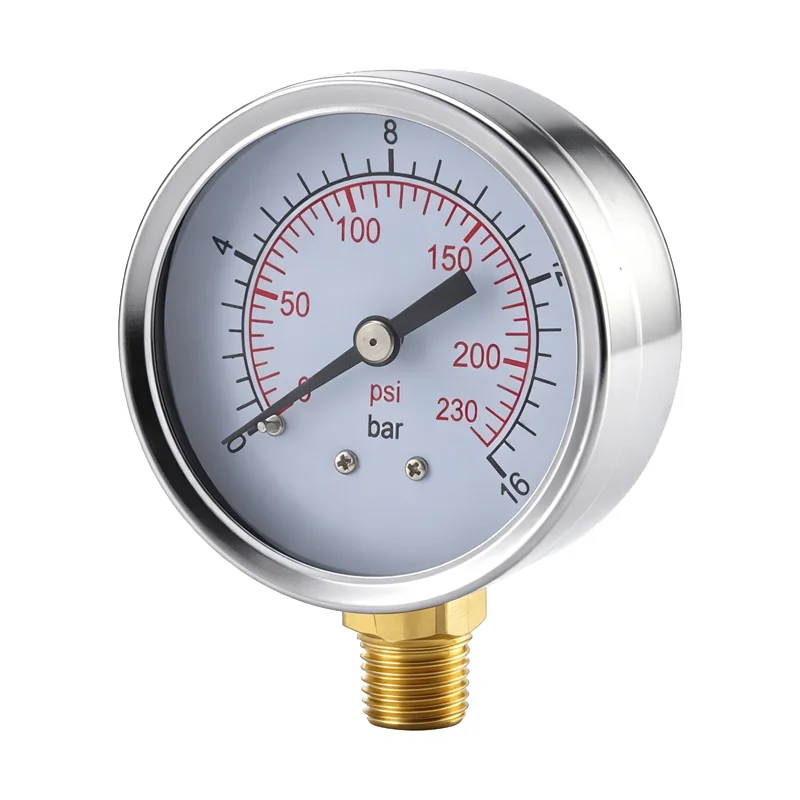Shock-Resistant Pressure Gauge - Radial